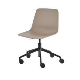 Стул Varya XL из полипропилена с алюминиевым поворотным основанием на роликах+газлифт