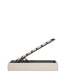 Основание кровати Nelzi из шенилла цвета экрю для матраса 90 x 200 см