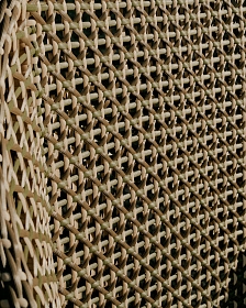 Кресло Olbia с высокой спинкой из искусственного ротанга и массива тика