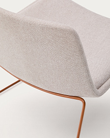 Zahara Стул со стальными ножками полиэстер бежевый