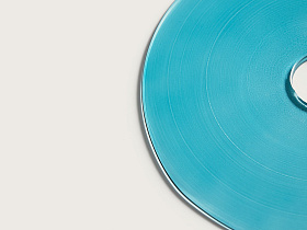 Бра Fest белый цоколь 5 см - бирюзовое стекло