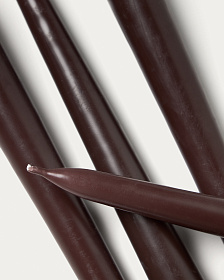 Набор Talinen из 4 коричневых свечей