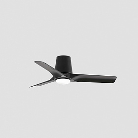 Потолочный вентилятор HEY TUB S Ш900mm черный 3 P LED 10W CCT