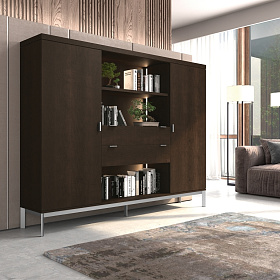 Шкаф книжный City CTMD34-1 с подстветкой