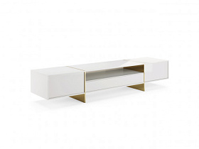 Тумба под ТВ RHAPSODY 2 White/Gold Stainless