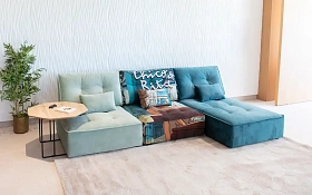 Модульный диван Arianne Love 2A + F, ножки черный пластик 3/6 см