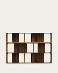 Litto набор из 6 модульных полок из шпона ореха 168 x 114 см