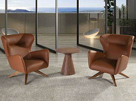 Поворотное кресло из искусственной кожи SF-801E /5038