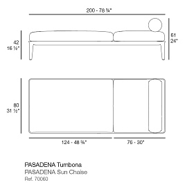 Уличный шезлонг Pasadena 