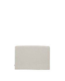 Изголовье Valma из жемчужного шенилла со съемным чехлом для кровати 90 x 200 см