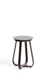 Уличный столик Tamaris из алюминия коричневого цвета Ø48 см