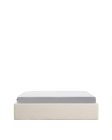 Основание кровати Nelzi из шенилла цвета экрю для матраса 160 x 200 см