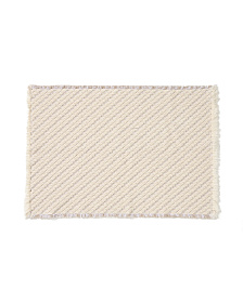 Коврик для ванной Janu из 100% хлопка жаккард цвета экрю 50 x 70 см