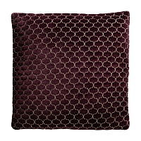 Подушка Lis вышитый коричневый цвет