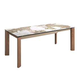 Раздвижной обеденный стол 1118/MC1863DT из мраморной керамики