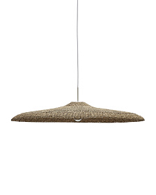 Потолочный плафон Cruilles из натурального волокна с натуральной отделкой, 100 см