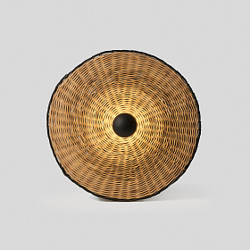 Настенный/потолочный светильник Costas 600 H140 черный/из ротанга