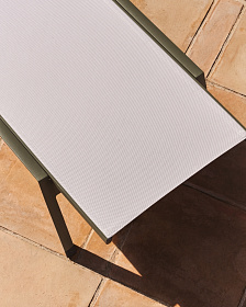 Шезлонг Capraia из зеленого алюминия