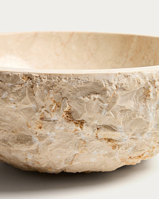 Раковина Orvane из бежевого мрамора Ø 40 см