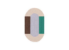 Ковер Crochet Mono синий