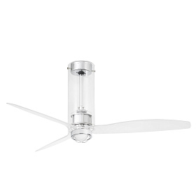 Потолочный вентилятор Tube Fan LED прозрачный