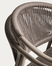 Комплект садовой мебели Brela стол и 6 стульев Livadia из алюминия цвета таупе