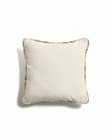 Чехол для подушки Enari из хлопка с разноцветной окантовкой, 50 x 50 см.