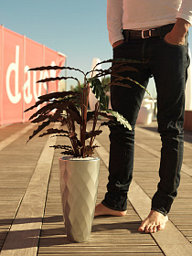 Кашпо Vases Nano матовое Taupe Ø14x28