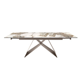 Раздвижной обеденный стол 1114/MC2207DT из мраморной керамики