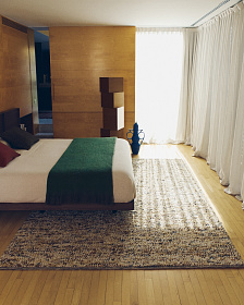 Разноцветный ковер Elanis из шерсти букле 160 x 230см