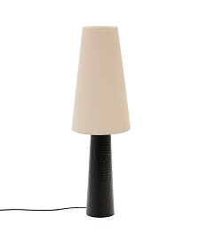 Настольная лампа Senni с металлическим основанием, окрашенным в черный цвет