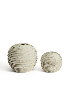 Ваза Evania из бежевой керамики 21 см