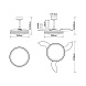 9550 Люстра потолочная-вентилятор VILLENA