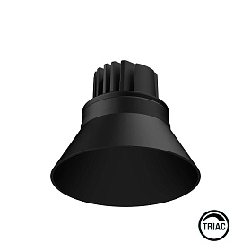 Встраиваемый светильник ELIOS BELL IP20 10W черный 50є 2700K TRIAC