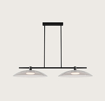 Подвесной светильник Betty C1338/2 черный металл/прозрачное стекло