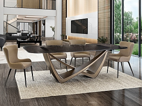 Genesis Обеденный стол 240 -бронзовый