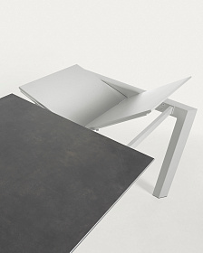 Стол Atta140 (200) x90 серый керамика