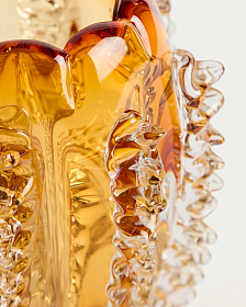 Оранжевая стеклянная ваза Nicora, 23 см