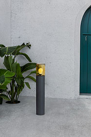 Проблесковый маячок Kila темно-серый/янтарный H700 E27