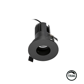 Встраиваемый точечный светильник KIRA PINHOLE FIJO IP20 10W черный 15є 2700K TRIAC
