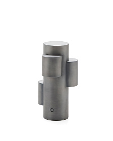 Переносная настольная лампа Adrina из темно-серого металла