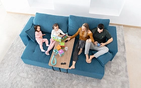 Диван раскладной Paradis 3pl ножки - пластик 3 cm A+A+V+V