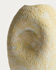 Керамическая ваза Medira цвета экрю и желтого, 32,5 см