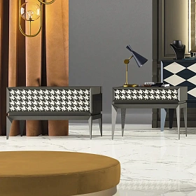 Прикроватная тумбочка Triangle Coco с 1 ящиком 50x62