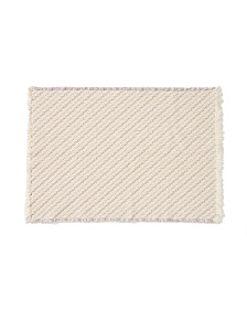 Коврик для ванной Janu из 100% хлопка жаккард цвета экрю 50 x 70 см