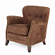 Коричневое вельветовое кресло Motto