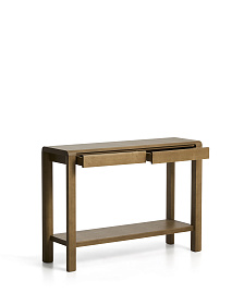 Консоль Arelida из дуба со светло-коричневой отделкой, 112 x 80 см