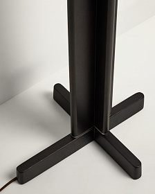 Торшер Niani из каучукового дерева с темной отделкой