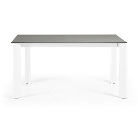 Стол Atta 160 (220) x90 белый керамика