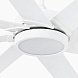 Белый потолочный вентилятор Century LED с двигателем постоянного тока
